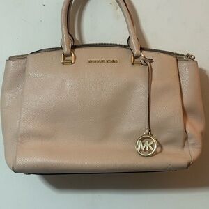Michael Kors Light Pink Satchel with Gold Hardware